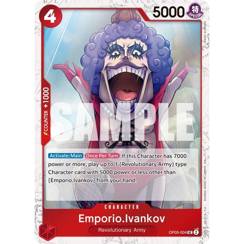 Emporio.Ivankov (Pirate Foil) (OP05 - 004) (Premium Booster - The Best - Vol. 2) - PokéBox Australia