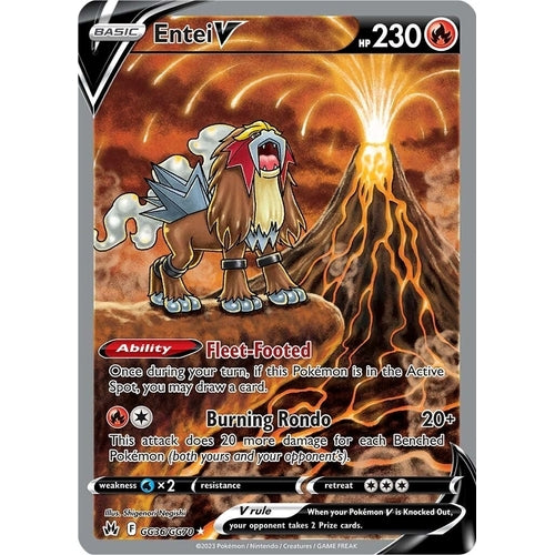 Entei V (GG36/GG70) (Crown Zenith: Galarian Gallery) - PokéBox Australia