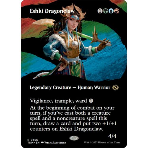 Eshki Dragonclaw (Borderless) (356) (Tarkir: Dragonstorm) - PokéBox Australia