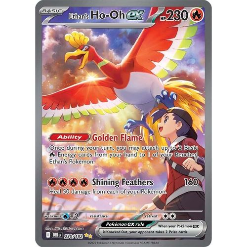 Ethan's Ho - Oh ex (230/182) (SV10: Destined Rivals) - PokéBox Australia