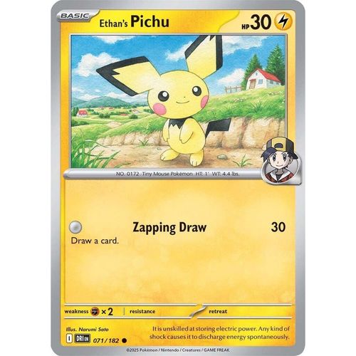 Ethan's Pichu (071/182) (SV10: Destined Rivals) - PokéBox Australia