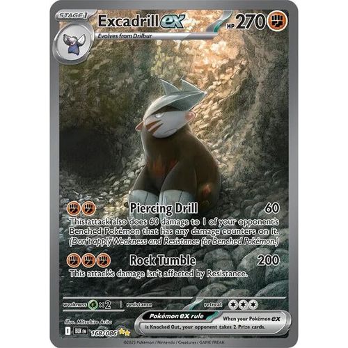 Excadrill ex (168/086) (SV: Black Bolt) - PokéBox Australia