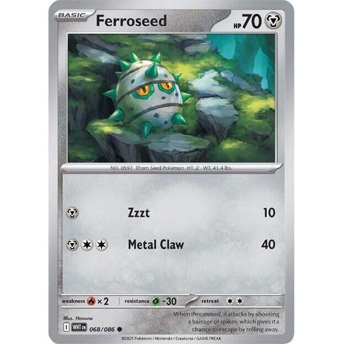 Ferroseed (068/086) (SV: White Flare) - PokéBox Australia