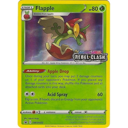 Flapple - SWSH022 (Prerelease) (SWSH022) (SWSH: Sword & Shield Promo Cards) - PokéBox Australia