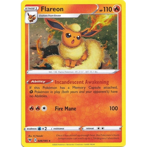 Flareon - 026/185 (Cosmos Holo) (026/185) (Miscellaneous Cards & Products) - PokéBox Australia