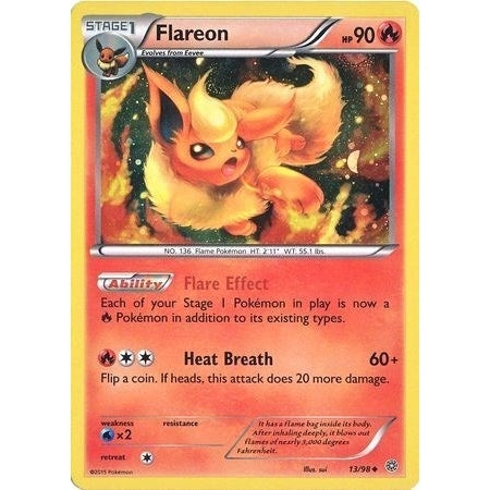 Flareon - 13/98 (Cosmos Holo) (013/098) (Miscellaneous Cards & Products) - PokéBox Australia