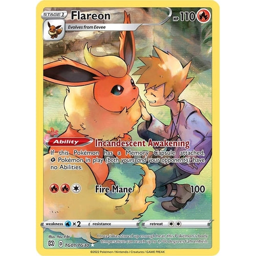 Flareon (TG01/TG30) (SWSH09: Brilliant Stars Trainer Gallery) - PokéBox Australia