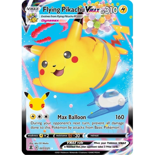 Flying Pikachu VMAX (007/025) (Celebrations) - PokéBox Australia