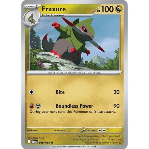 Fraxure (069/086) (SV: Black Bolt) - PokéBox Australia