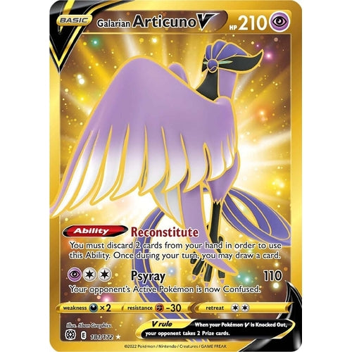 Galarian Articuno V (Secret) (181/172) (SWSH09: Brilliant Stars) - PokéBox Australia