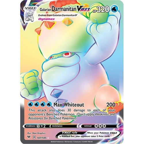 Galarian Darmanitan VMAX (Secret) (187/185) (SWSH04: Vivid Voltage) - PokéBox Australia