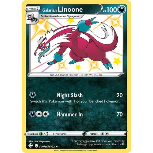 Galarian Linoone (SV079/SV122) (Shining Fates: Shiny Vault) - PokéBox Australia