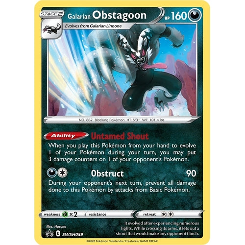 Galarian Obstagoon - SWSH059 (SWSH059) (SWSH: Sword & Shield Promo Cards) - PokéBox Australia