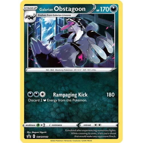 Galarian Obstagoon - SWSH193 (SWSH193) (SWSH: Sword & Shield Promo Cards) - PokéBox Australia