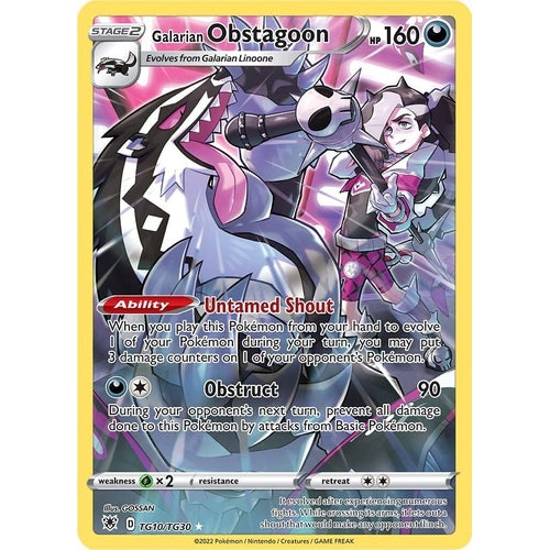 Galarian Obstagoon (TG10/TG30) (SWSH10: Astral Radiance Trainer Gallery) - PokéBox Australia