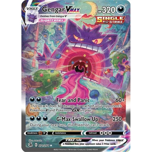 Gengar VMAX (Alternate Art Secret) (271/264) (SWSH08: Fusion Strike) - PokéBox Australia