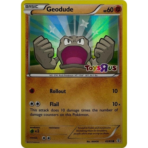 Geodude - 43/83 (Toys R Us Promo) (043/083) (Miscellaneous Cards & Products) - PokéBox Australia