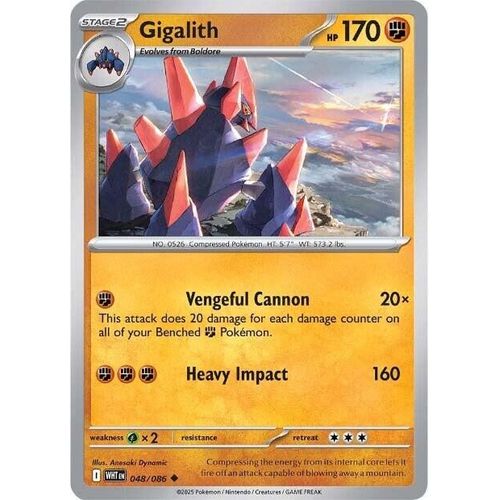 Gigalith (048/086) (SV: White Flare) - PokéBox Australia