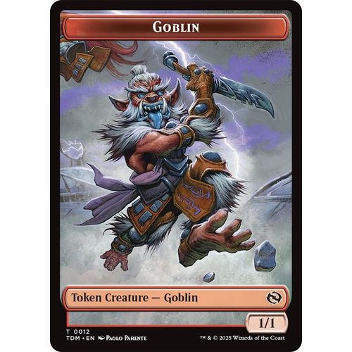 Goblin // Warrior Double - Sided Token (12 // 13) (Tarkir: Dragonstorm) - PokéBox Australia