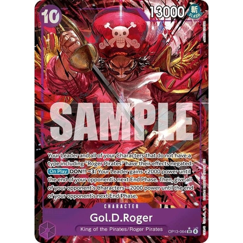 Gol.D.Roger (064) (Alternate Art) (OP13 - 064) (Carrying On His Will) - PokéBox Australia