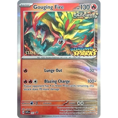 Gouging Fire - 151 (Staff) (151) (SV: Scarlet & Violet Promo Cards) - PokéBox Australia