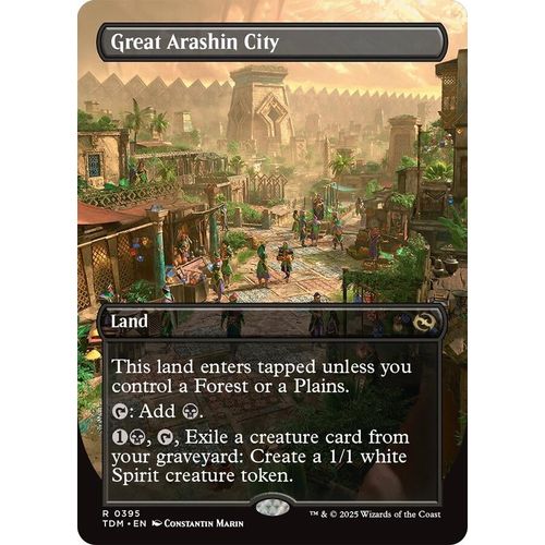 Great Arashin City (Borderless) (395) (Tarkir: Dragonstorm) - PokéBox Australia