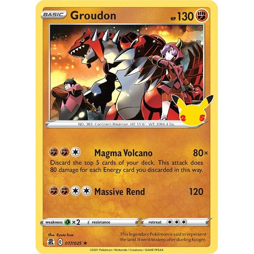 Groudon (017/025) (Celebrations) - PokéBox Australia