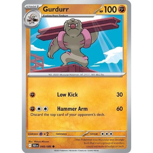 Gurdurr (048/086) (SV: Black Bolt) - PokéBox Australia