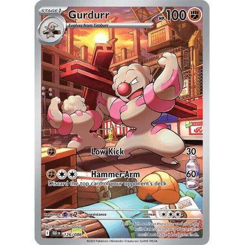 Gurdurr (126/086) (SV: Black Bolt) - PokéBox Australia