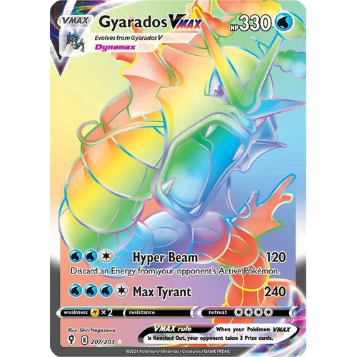 Gyarados VMAX (Secret) (207/203) (SWSH07: Evolving Skies) - PokéBox Australia