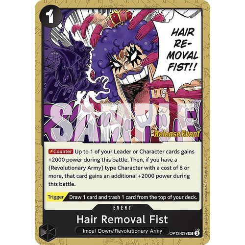 Hair Removal Fist (OP12 - 098) (Legacy of the Master Release Event Cards) - PokéBox Australia