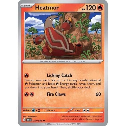 Heatmor (019/086) (SV: White Flare) - PokéBox Australia
