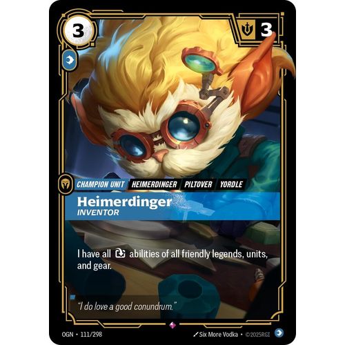 Heimerdinger - Inventor (111/298) (Origins) - PokéBox Australia