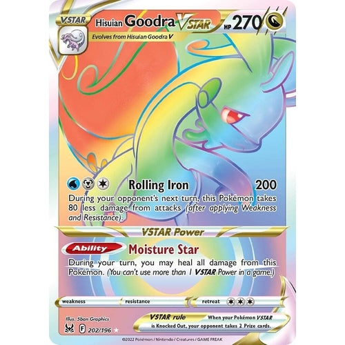 Hisuian Goodra VSTAR (Secret) (202/196) (SWSH11: Lost Origin) - PokéBox Australia