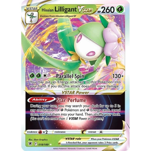 Hisuian Lilligant VSTAR (018/189) (SWSH10: Astral Radiance) - PokéBox Australia