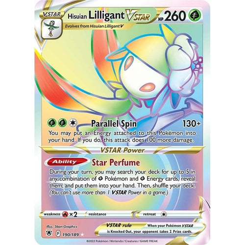 Hisuian Lilligant VSTAR (Secret) (190/189) (SWSH10: Astral Radiance) - PokéBox Australia