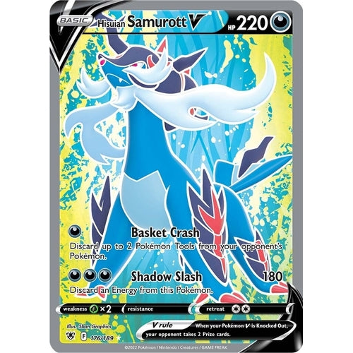 Hisuian Samurott V (Full Art) (176/189) (SWSH10: Astral Radiance) - PokéBox Australia