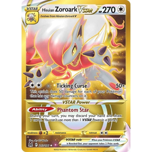 Hisuian Zoroark VSTAR (213) (Secret) (213/196) (SWSH11: Lost Origin) - PokéBox Australia