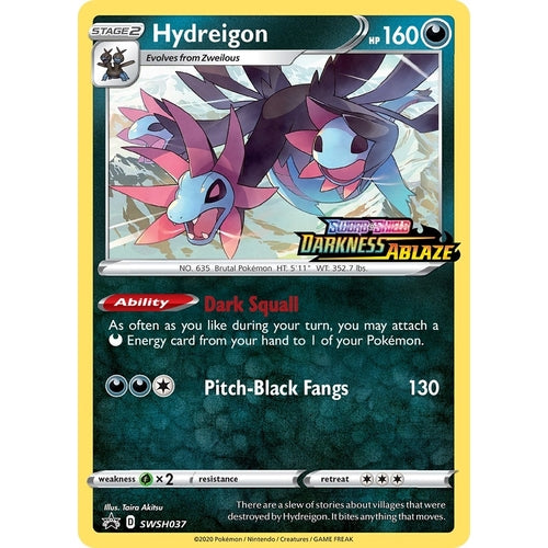 Hydreigon - SWSH037 (Prerelease) (SWSH037) (SWSH: Sword & Shield Promo Cards) - PokéBox Australia