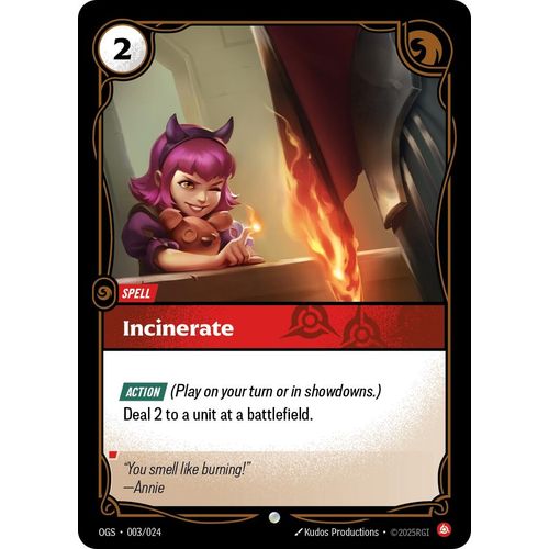 Incinerate (003/024) (Origins: Proving Grounds) - PokéBox Australia