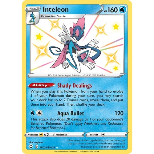 Inteleon (SV027/SV122) (Shining Fates: Shiny Vault) - PokéBox Australia