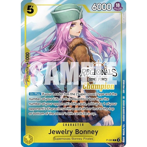 Jewelry Bonney (Online Regional Champion Card Set 2025 Vol.2) (P - 085) (One Piece Promotion Cards) - PokéBox Australia