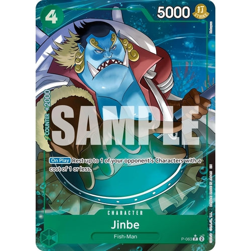 Jinbe - P - 063 (Alternate Art) (P - 063) (Premium Booster - The Best - Vol. 2) - PokéBox Australia