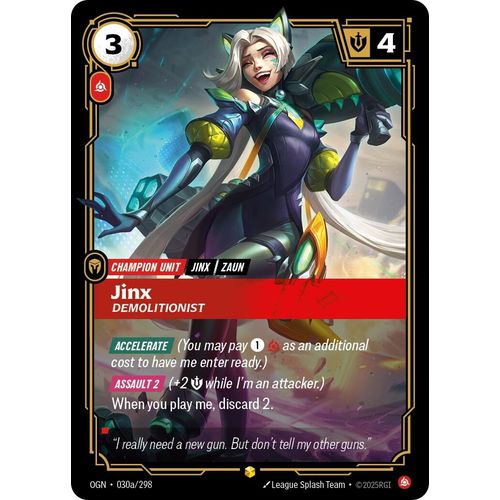 Jinx - Demolitionist (Alternate Art) (030a/298) (Origins) - PokéBox Australia