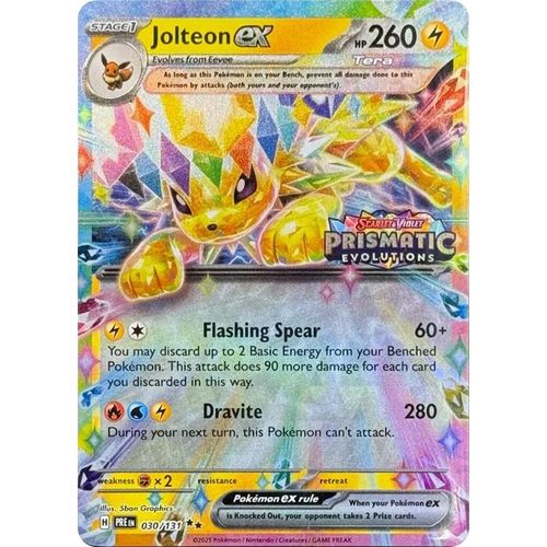 Jolteon ex - 030/131 (Prismatic Evolutions Stamp) (030/131) (Miscellaneous Cards & Products) - PokéBox Australia