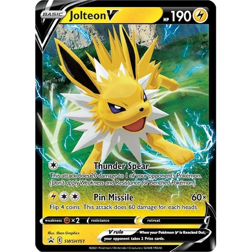 Jolteon V - SWSH151 (SWSH151) (SWSH: Sword & Shield Promo Cards) - PokéBox Australia