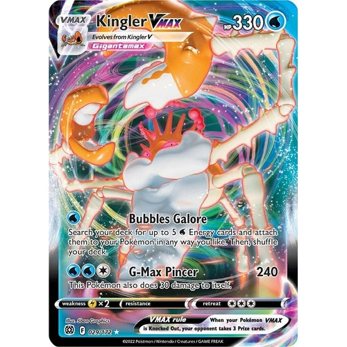 Kingler VMAX (029/172) (SWSH09: Brilliant Stars) - PokéBox Australia