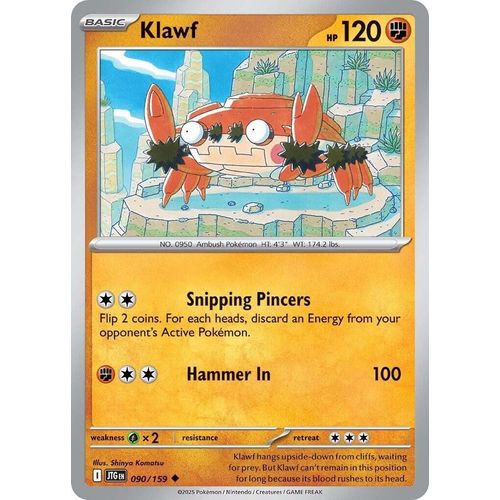 Klawf (090/159) (SV09: Journey Together) - PokéBox Australia