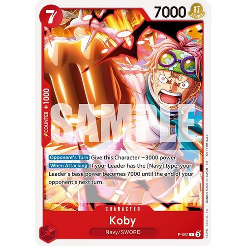 Koby (OP12 Release Event) (P - 092) (One Piece Promotion Cards) - PokéBox Australia