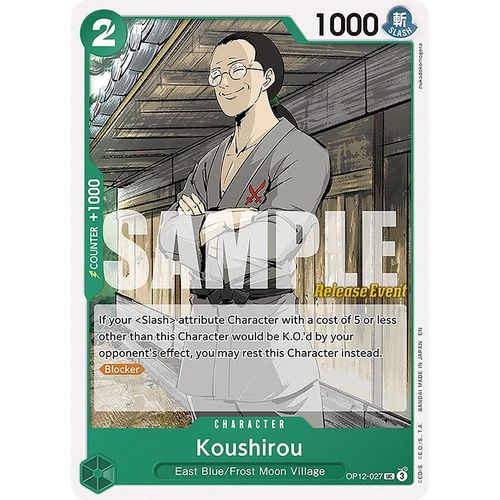 Koushirou (OP12 - 027) (Legacy of the Master Release Event Cards) - PokéBox Australia